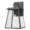 Z-Lite Broughton Outdoor Wall, 1-Light, 8.25 In.W x 9.5 In.L x 14.25 In.H, Black/Clear Beveled 521S-BK - alternate 1
